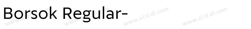 Borsok Regular字体转换